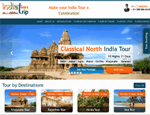 Tablet Screenshot of indiatourstrip.com